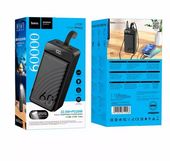 Внешние аккумуляторы Hoco J123C PD QC 60000mAh, Micro/Type-C/Lightning/3USB/Type-C (черный)