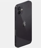 Клип-кейс силиконовый цветной LANCY iPhone 12 (черный)