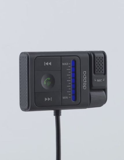 Deppa Bluetooth ресивер Car Kit, BT 5.3/ ENC/ Bass boost,/USB/AUX, ( черный) 44420